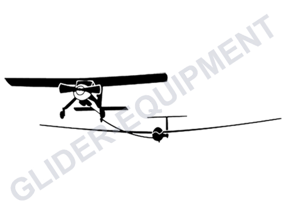 Glider sticker - glider aerotow 17.5cm [SZ0070]